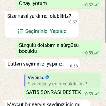 Vivense Gardırop Sürgüsü Bozuldu, Garantiye Rağmen Destek Alamadım