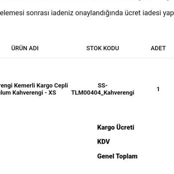 5in1canpolat İade Ücretinde Fazla Kesinti ve Yetersiz Bilgilendirme