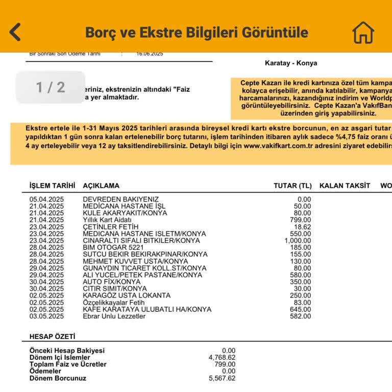 Kredi Kartı İlk Ayda Yıllık Aidat Ücreti Sürprizi