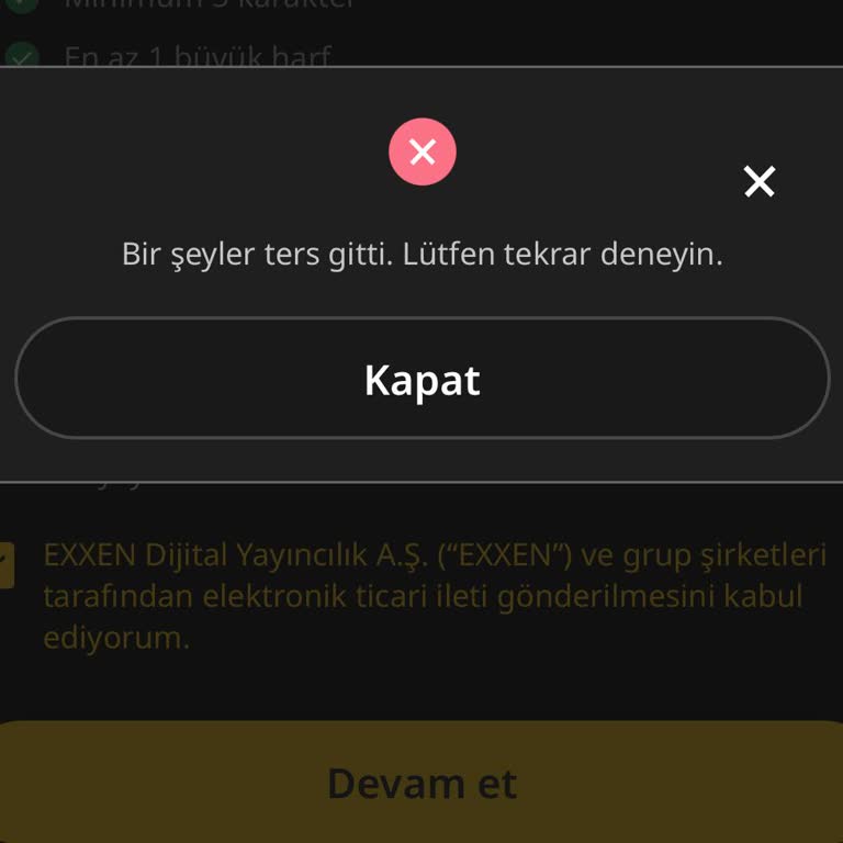 Exxen Promosyon Kodu İle Üyelik Sorunu