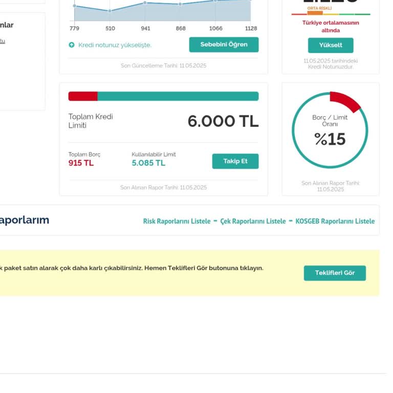 Findeks Puanım Yanlış Risk Grubunda Değerlendirilmiş