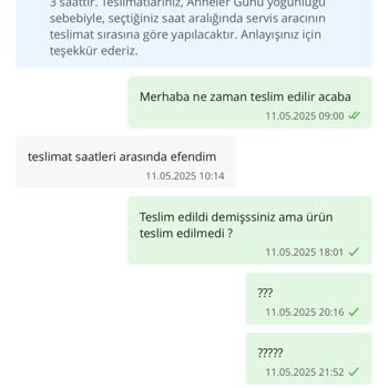 Anneler Günü Siparişim Teslim Edilmedi, Müşteri Hizmetlerinden Yanıt Alamıyorum