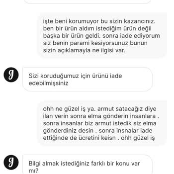 Yanlış Ürün Ve Haksız İade Kesintisi Mağduriyeti