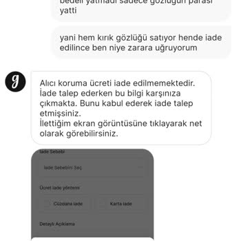 Yanlış Ürün Ve Haksız İade Kesintisi Mağduriyeti