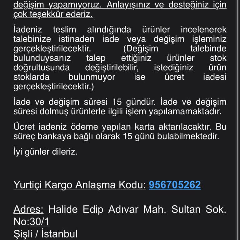 Ürün İadesi Sonrası Ücretimin Yatırılmaması Ve İletişim Sorunu