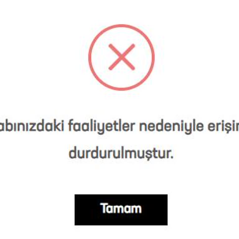 Hesabım Olağan Dışı Faaliyet Nedeniyle Kilitlendi, Bilet Alamıyorum