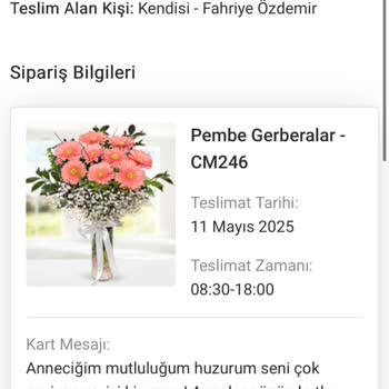 Anneler Günü'nde Yanlış Çiçek Ve İlgisiz Müşteri Hizmeti Mağduriyeti