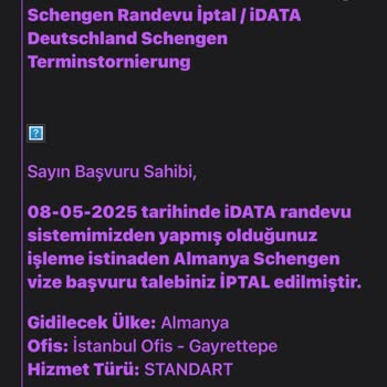 Vize Randevum İptal Edildi Kimse Yardımcı Olmadı