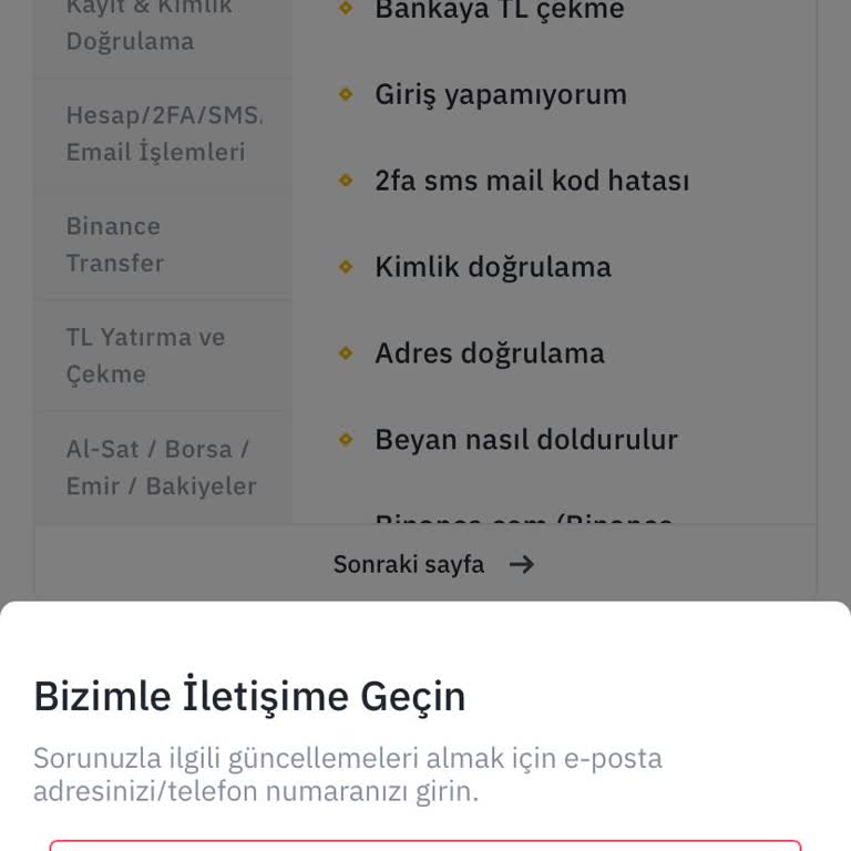 Binance TR Hesabım Ele Geçirildi, Destek Alamıyorum