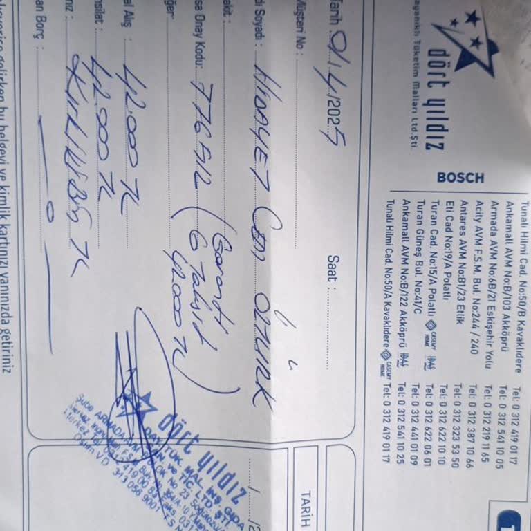 Bosch Mağazasında Stok Sorunu Nedeniyle Siparişim 6 Haftadır Teslim Edilmiyor