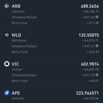 Binance TRde Coin Maliyetlerim Değer Artışında Yükseliyor