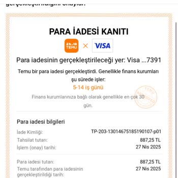 İade Edilmeyen Para Ve Yanıltıcı Dekont Sorunu