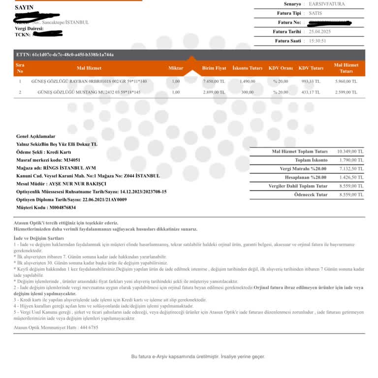 Gözlük Değişiminde Kampanya Fiyatı Uygulanmadı, Fazla Ücret Talep Edildi