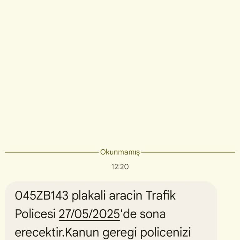 Aracım Olmadığı Halde Bana Plaka İle Mesaj Geldi