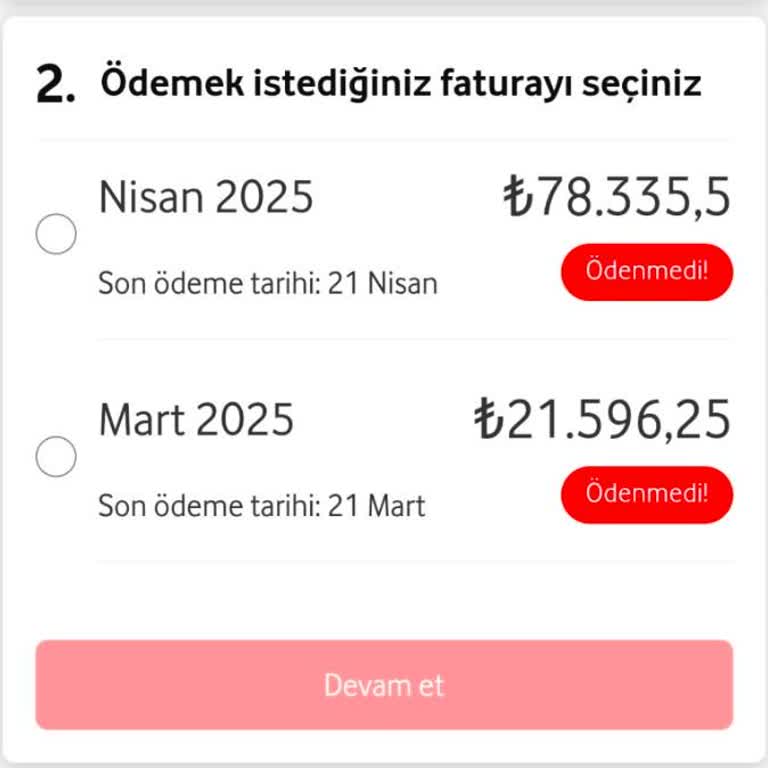 Faturanın Tamamı Tek Seferde İstendi Taksitlendirme Yapılmıyor