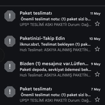 Sürekli Yanlış Kargo Bildirimi Ve Yetkisiz Mesajlar