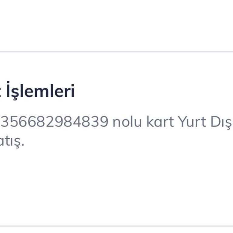 Onaysız Kart İşlemi Sonucu Hesabımdan Para Çekildi Ve İade Alamadım
