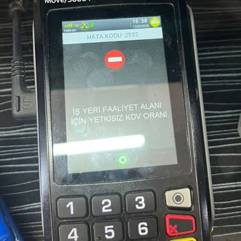 İngenico Move5000 Yazarkasa İle KDVli Fatura Ve Fiş Kesemiyoruz Mağduriyet Yaşıyoruz