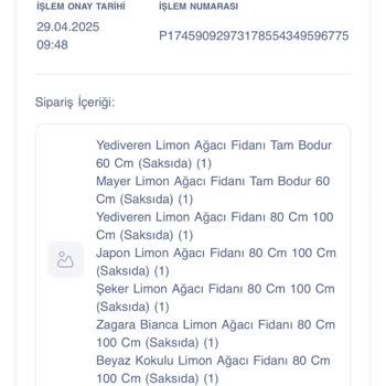 Eksik Gönderilen Limon Ağacı Siparişi Ve İletişim Sorunu