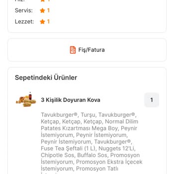 Migros Yemek Siparişim Eksik Ve İletişim Yetersizliği Yaşadım
