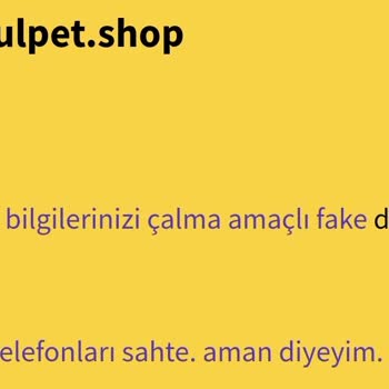 Sahte Pet Shop Sitesi Kredi Kartı Bilgilerimi Tehlikeye Attı!