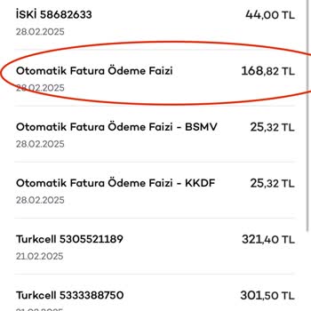 Akbank Otomatik Fatura Ödemelerinde Yüksek Faiz Mağduriyeti