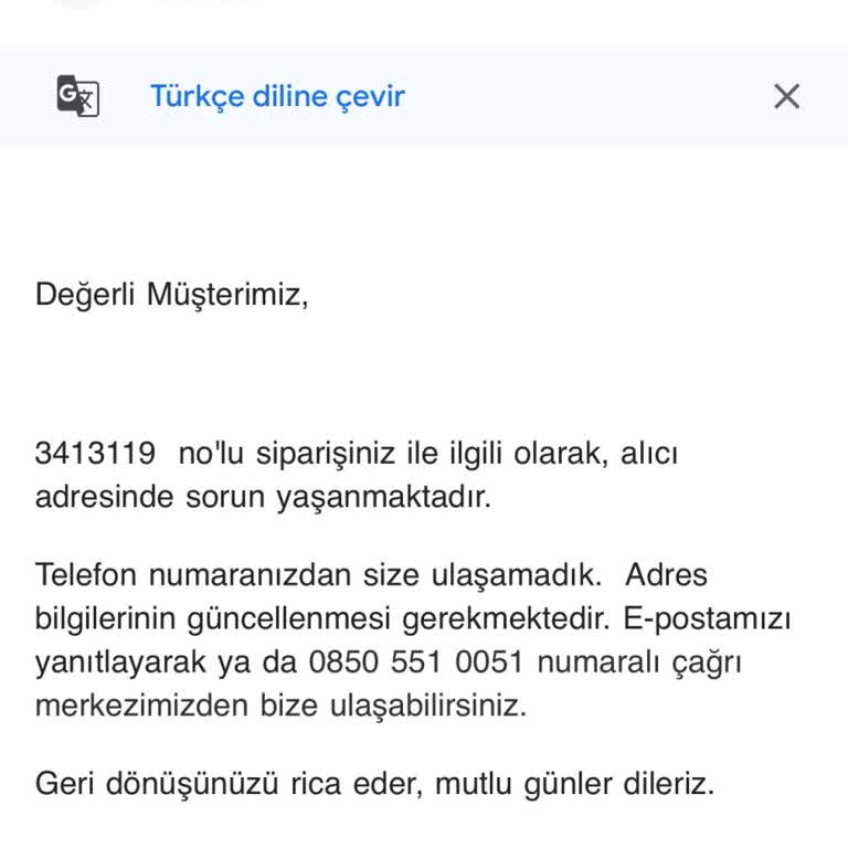 Sipariş Zamanında Teslim Edilmedi, İade Ve Destek Sağlanmadı