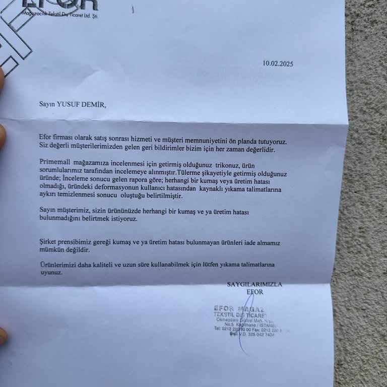 Aldığım Ürünlerde Hızlı Tüylenme Ve İnceleme Sürecinde Mağduriyet