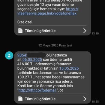 Zamanında Ödenen Faturaya Haksız Açma-Kapama Ücreti Yansıtılması Ve Yanıltıcı SMS