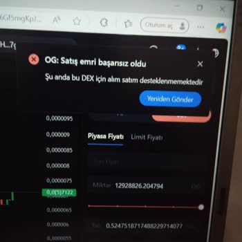 Mexc Global Dex+ Bölümünde İşlem Yapılamıyor