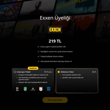 Exxen Reklamsız Paket Üyeliğimi İptal Edemiyorum, Çözüm Bekliyorum