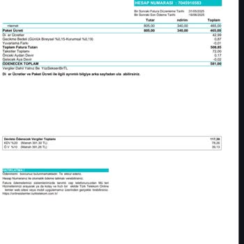 Türk Telekom'da Şeffaf Olmayan Ücretlendirme Ve Ek Masraflar