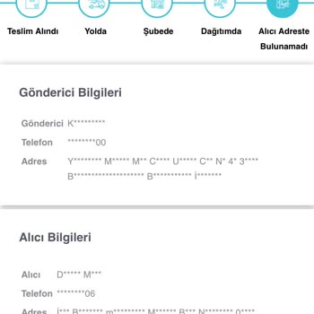 Adreste Olduğum Halde Teslimat Yapılmadı