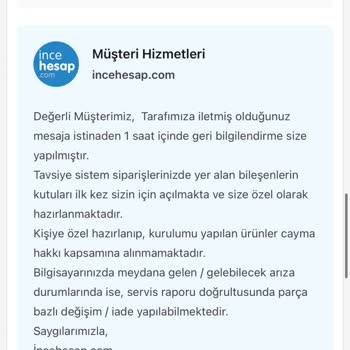 İndirim Vaadiyle Aldığım Bilgisayarda İade Talebim Reddedildi