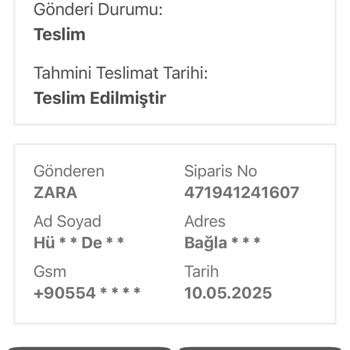 Siparişim Yanlış Adrese Teslim Edildi Ve Sorunuma Çözüm Bulunmadı