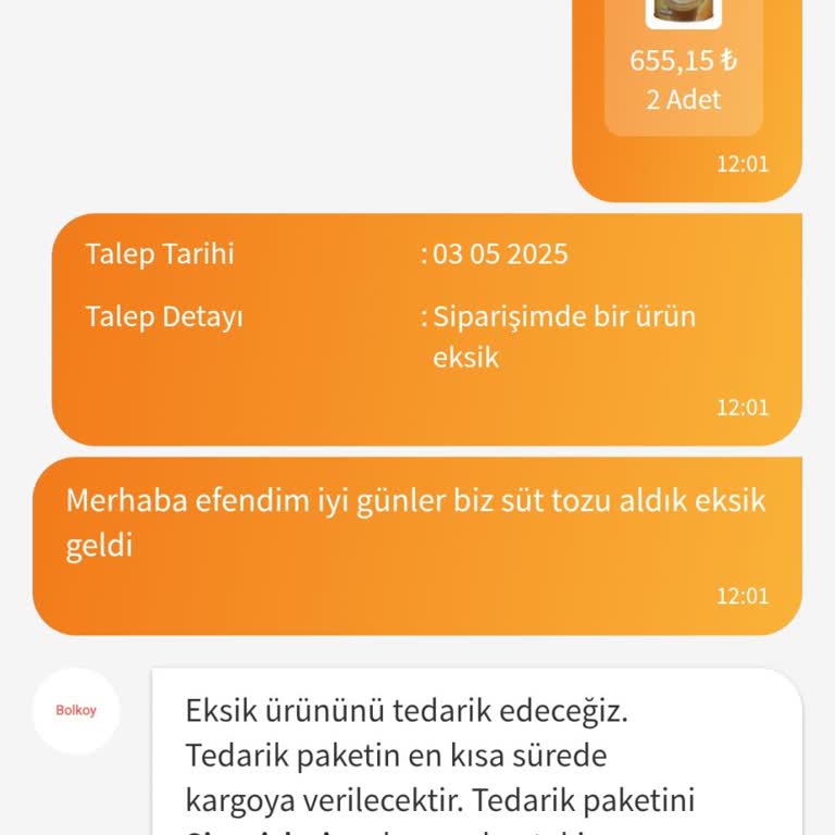 Trendyoldan Eksik Ürün Aldık İlgisizlik Mağdur Etti