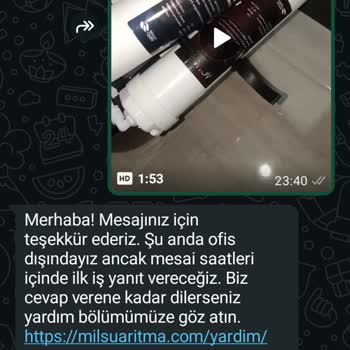 Filtre Değişimi Sonrası Kötü Koku Ve İlgisiz Müşteri Hizmeti