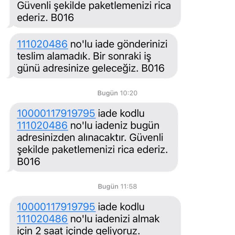 Kargo Firması İade Alımını Gerçekleştirmiyor Ve Evde Olduğum Halde Teslimata Gelmiyor