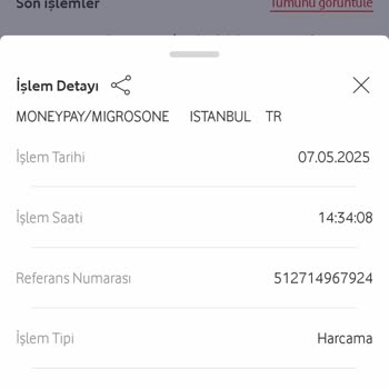 Migros Hemen'de Sanal Karttan Çift Çekim Ve İade Sorunu