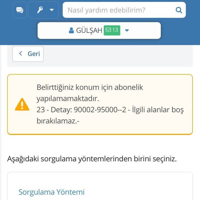 Abonelik Başvurusunda Hata: Sayaç Numarası Sorunu