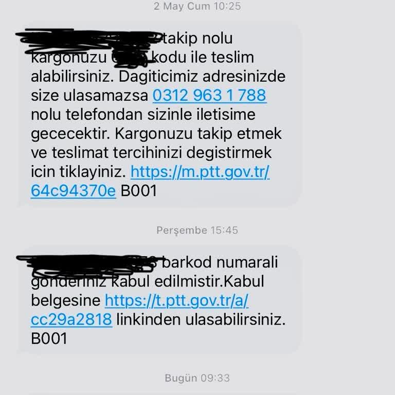 PTT Kargo'nun Bilgilendirme Yapmadan Kargoyu Geri Göndermesi Ve İletişim Eksikliği