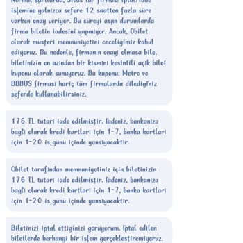 Obilet'ten Yanlış Tarihli Bilet Ve Eksik Para İadesi Mağduriyeti