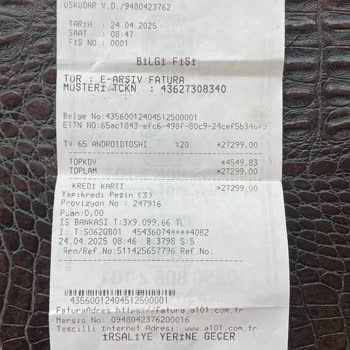 Satın Alınan Televizyon Kısa Sürede Arızalandı, Bedel İadesi Talep Ediyorum
