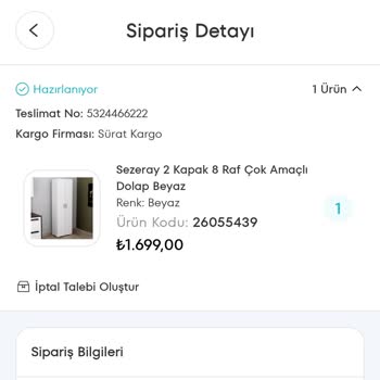 A101'den Sipariş Verilen Ürünün Gönderilmemesi Ve Bilgi Eksikliği