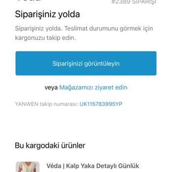 Siparişim Geç Geldi Ve Ürün Görsellerle Uyuşmuyor
