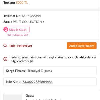 Ürün İnceleme Süresi Aşıldı, Bilgi Verilmiyor