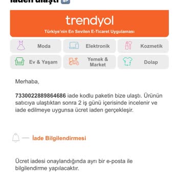 Ürün İnceleme Süresi Aşıldı, Bilgi Verilmiyor