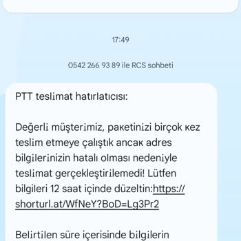 PTT Teslimat Mesajı İle İzinsiz Gruba Eklenme Mağduriyeti
