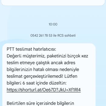 PTT Teslimat Mesajı İle İzinsiz Gruba Eklenme Mağduriyeti