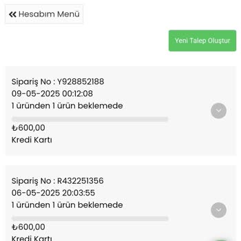 İade Talebine Dönüş Yapılmıyor Ve Müşteri Hizmetleri Yetersiz